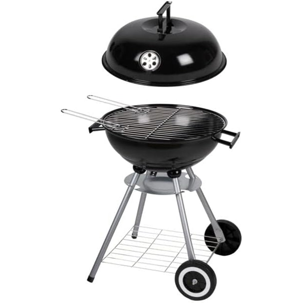 Barbecue a Carbone BBQ Grigliatura e Cottura a Carbonella Vassoio Rimovibile