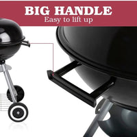 Barbecue a Carbone BBQ Grigliatura e Cottura a Carbonella Vassoio Rimovibile