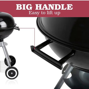 Barbecue a Carbone BBQ Grigliatura e Cottura a Carbonella Vassoio Rimovibile