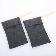 Set di 6 sacchetti di sapone esfoliante, sacchetti di sapone esfoliante per il corpo, spugna ruvida, exfoliante per il bagno o doccia, sapone a blocchi grigi, sacchetti di schiuma.