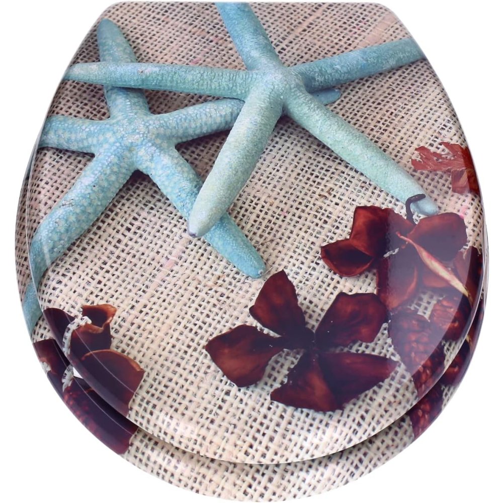 Tp - sedile wc con abbassamento automatico e motivo, funzione so