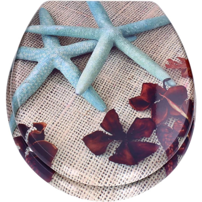 Tp - sedile wc con abbassamento automatico e motivo, funzione so