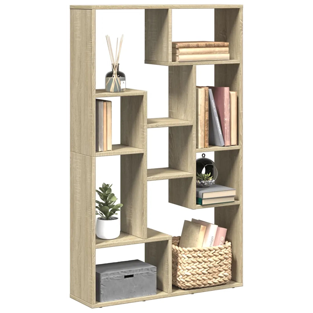 Libreria Rovere Sonoma 72x20x120,5 cm in Truciolato 858158