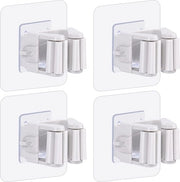 Pannello per Asciugamani 4 Pack, Appendi Asciugamani con Adesivo Autoattacco, Appendi Asciugamani per Ospitare e Organizzare la Spazialità della Stanza da Lavaggio, la Stanza da Bagno, la Cassetta e la Cucina - Bianco