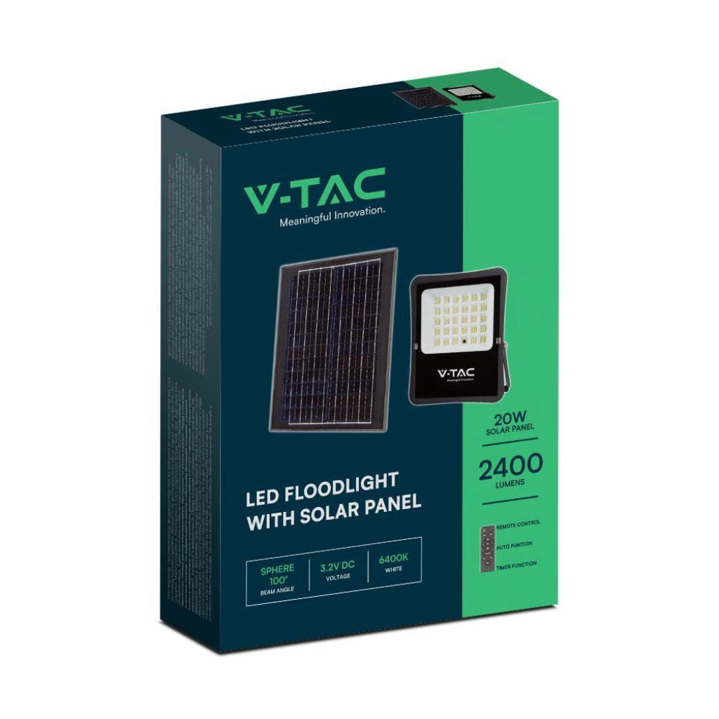 20w LED Solar Flodlight 6400K