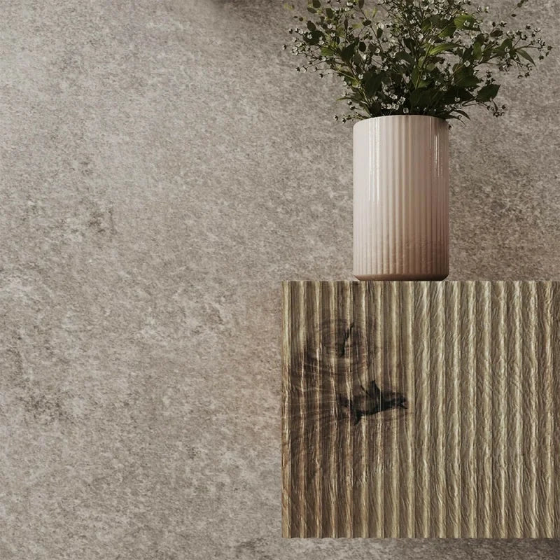 Cassetto sospeso 40 cm rovere naturale con anta cannettata Tevere