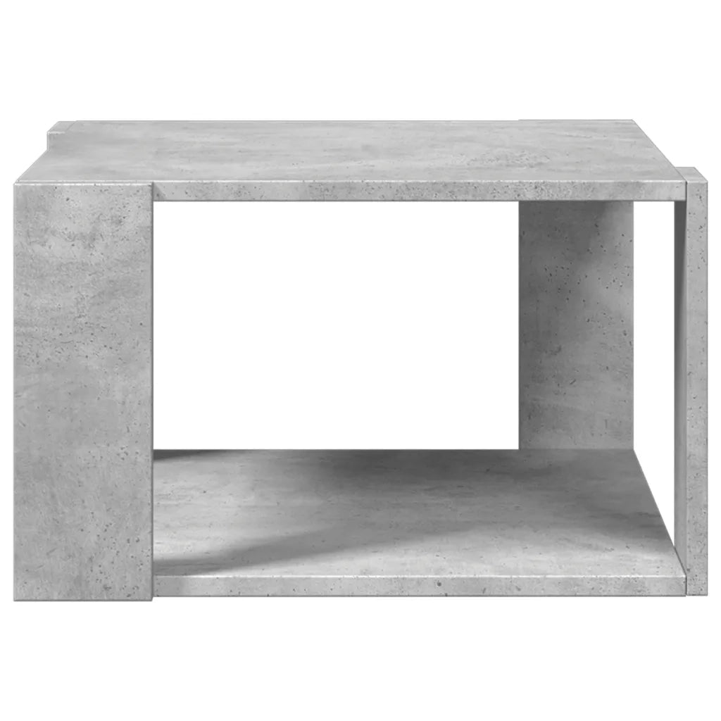 Tavolino Salotto Grigio Cemento 51,5x51,5x30 Legno Multistrato 848139