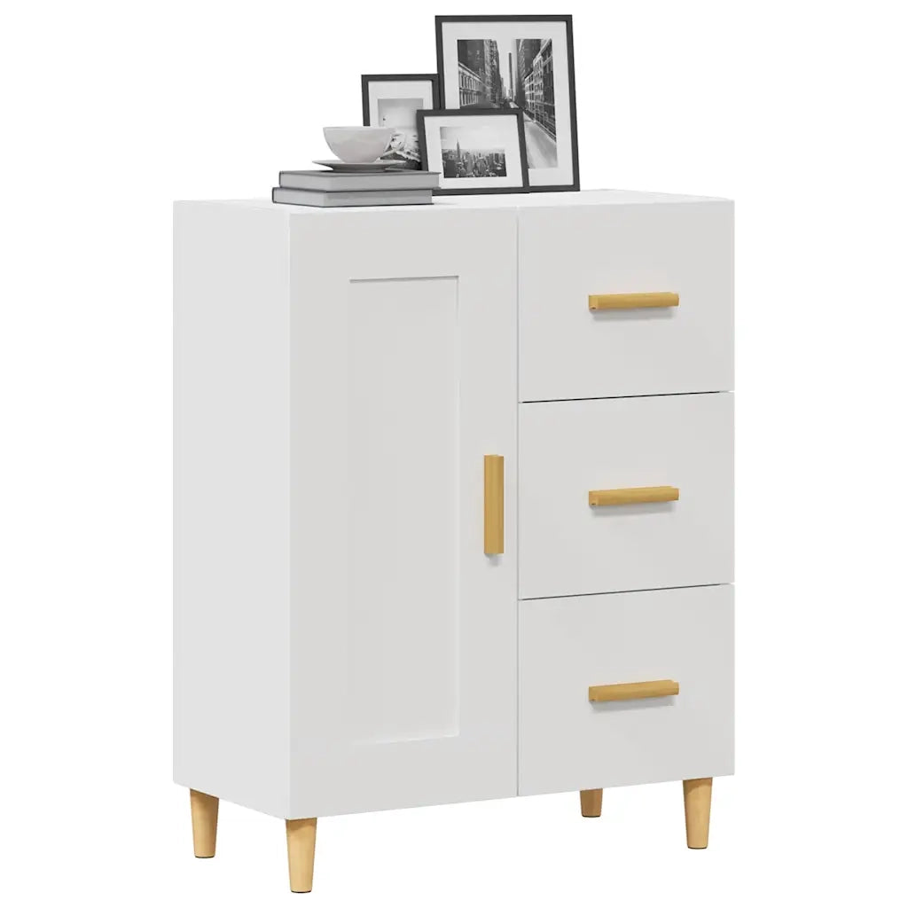 Credenza | Madia | Buffet da pranzo | Armadio da pranzo Bianca 69,5x34x90 cm in Legno Multistrato
