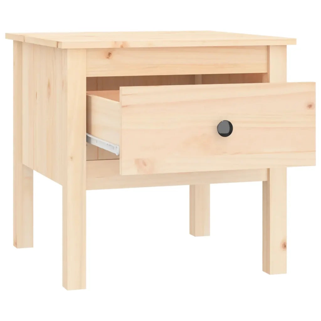 Tavolino-Tavolino da soggiorno-Tavolo 50x50x49 cm Legno Massello di Pino