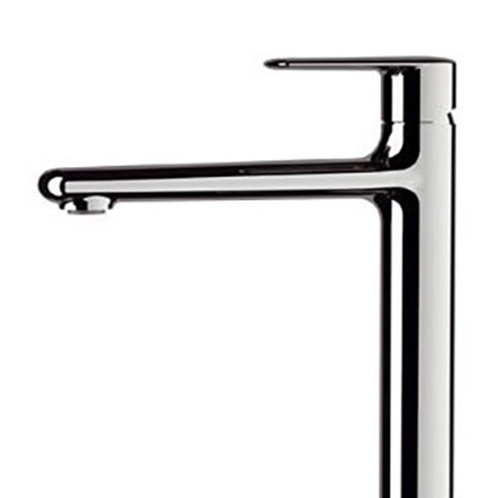 Rubinetto alto per lavabo con scarico click-clack, serie vanity