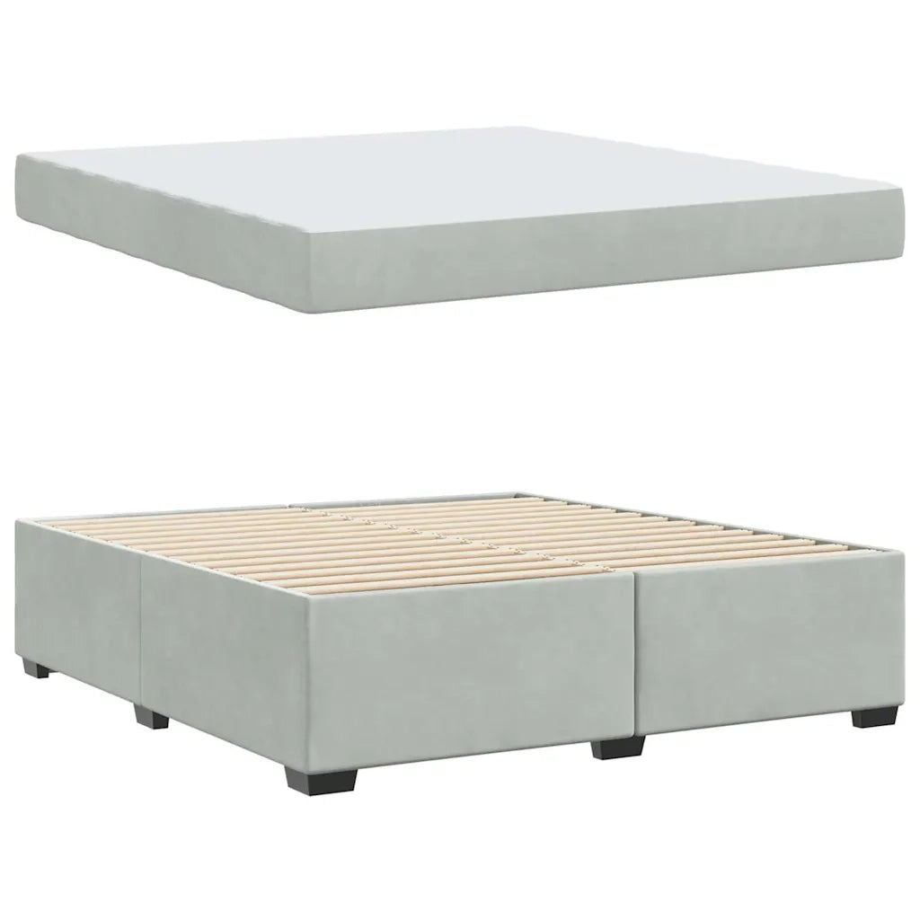 Struttura del letto Grigio chiaro 180 x 200 cm Tessuto 3399302