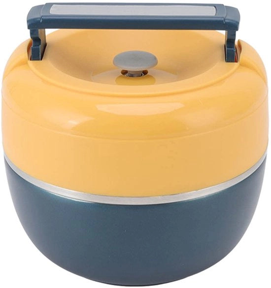 Lunchbox termica 0,8 l in acciaio inossidabile con doppia strato isolante, ideale per uso domestico e da viaggio
