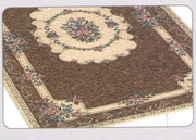 Tappeto Velour Antiscivolo Modello Bouquet By Suardi - 65x110(2 tappeti) - Marrone