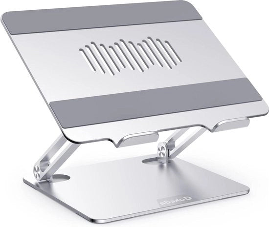 Supporto Ergonomico per Laptop in Lega di Alluminio Multi-Angolo Regolabile con Ventilazione per Laptops da 10 a 15.6 Pollici