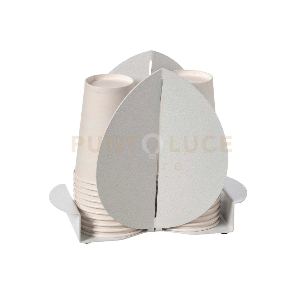 Porta bicchieri Ficus Bianco marmo