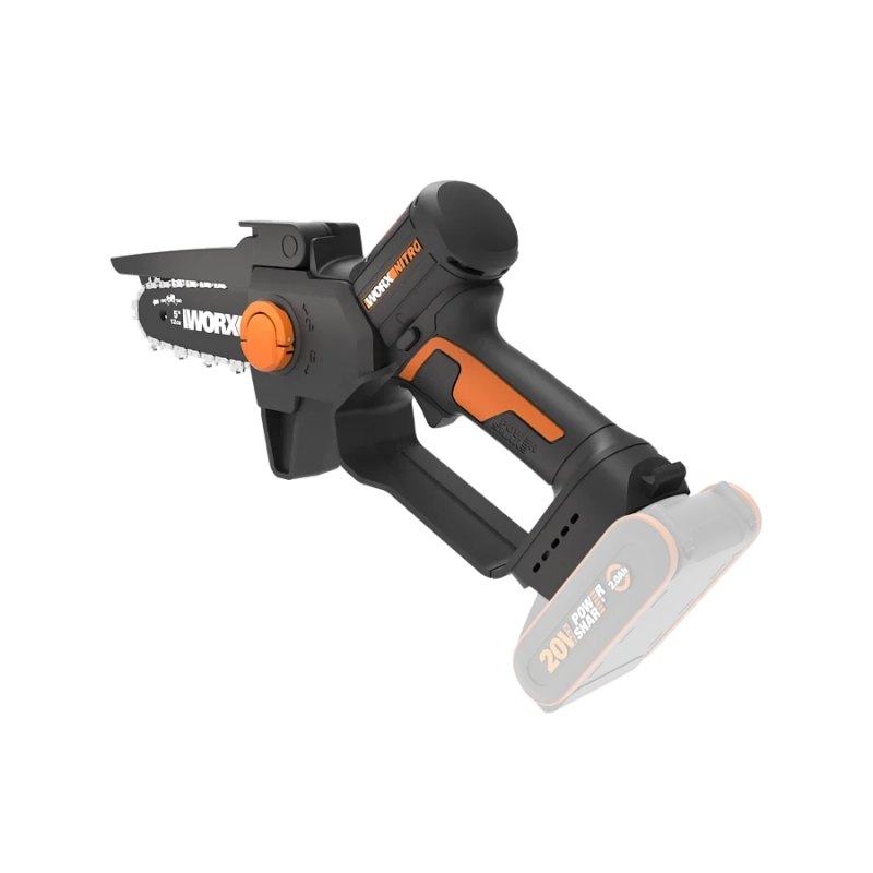 Motosega Potatore a Batteria WG325E.9 20V Brushless Solo Corpo Barra 12 cm - Worx Nitro