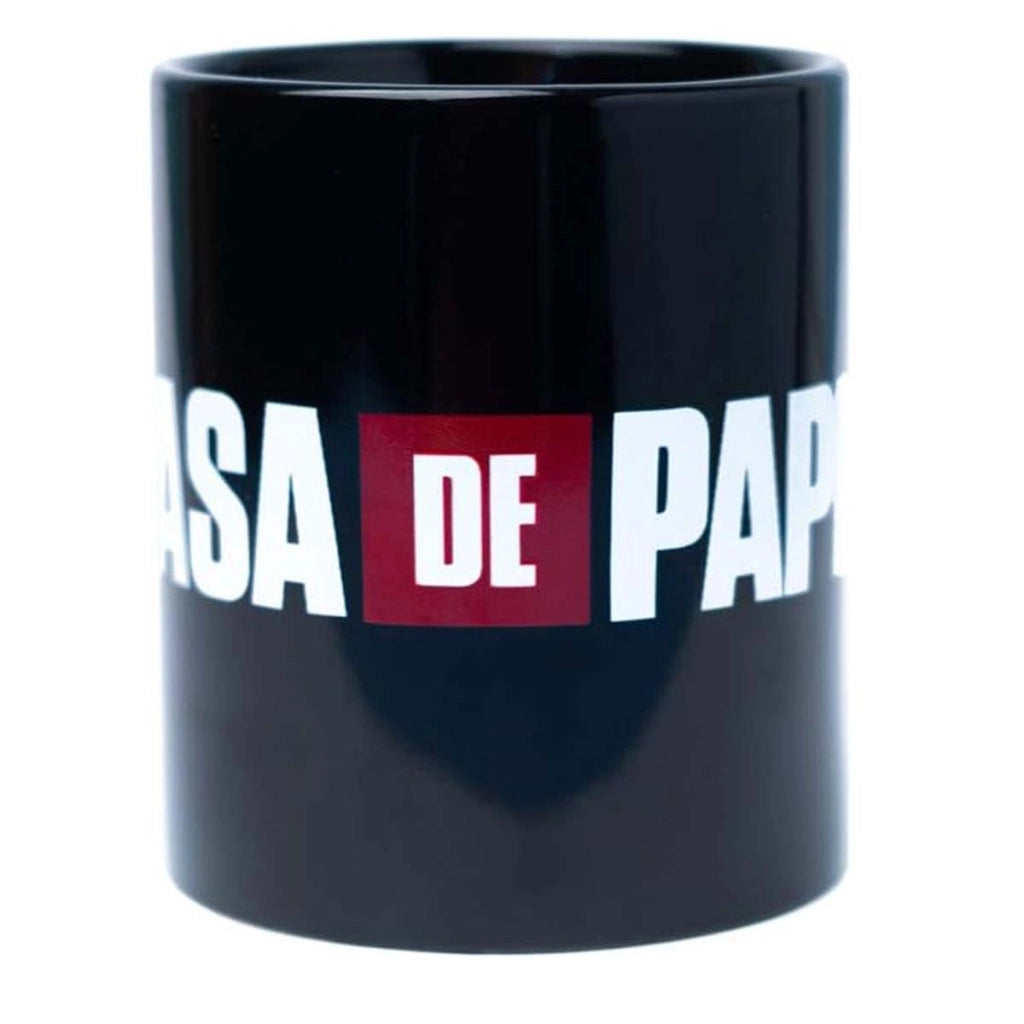 Tazza Ceramica 330 ml con Logo La Casa de Papel Compatibile Microonde Nero Inny