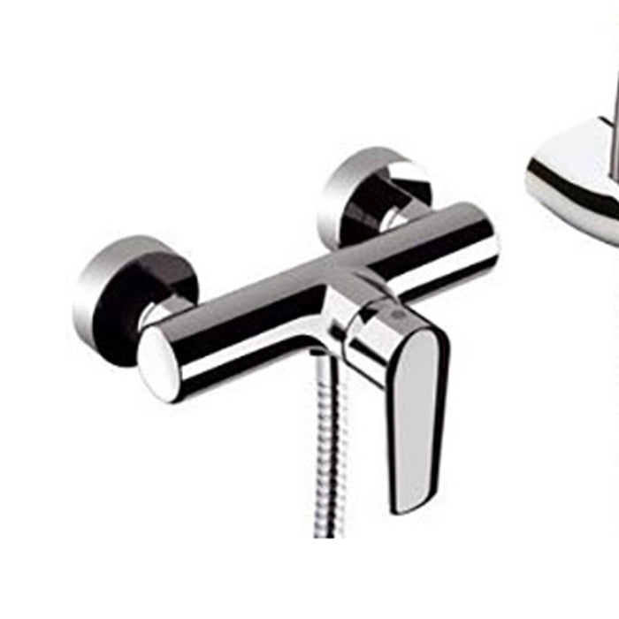 Rubinetto esterno doccia con leva frontale e kit doccia serie vanity