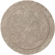 Badmat Uni Serie Stuttgart Taupe, diametro: 90 cm, extra spesso, alta assorbimento, 100% cotone