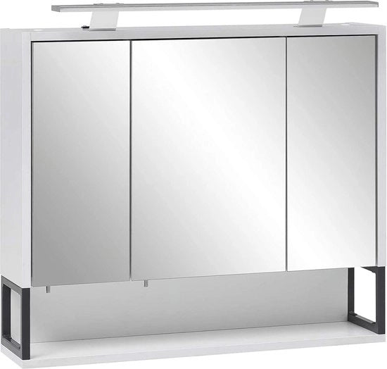 Cassa d'armadio in legno - materiale bianco - 70 x 61 x 16 cm - mobile per bagno - comodino per la stanza da bagno