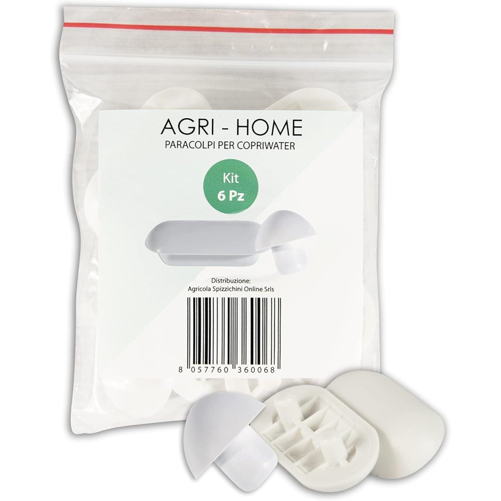 Agri-cultura  - paracolpi wc - kit da 6 paracolpi sedile wc, par