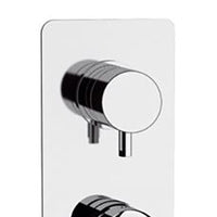 Miscelatore incasso vasca/doccia con deviatore 2 posizioni su piastra unica serie vanity