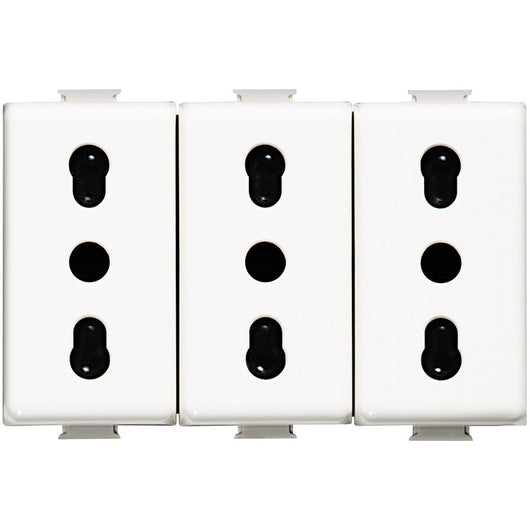 AM5180/3 - Matix Presa triplex bipasso 2P+T 10/16A