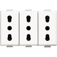 AM5180/3 - Matix Presa triplex bipasso 2P+T 10/16A