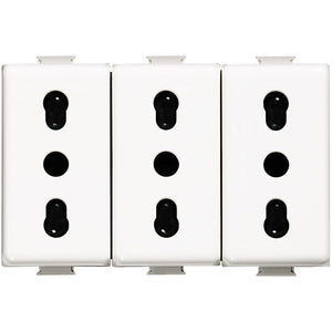 AM5180/3 - Matix Presa triplex bipasso 2P+T 10/16A