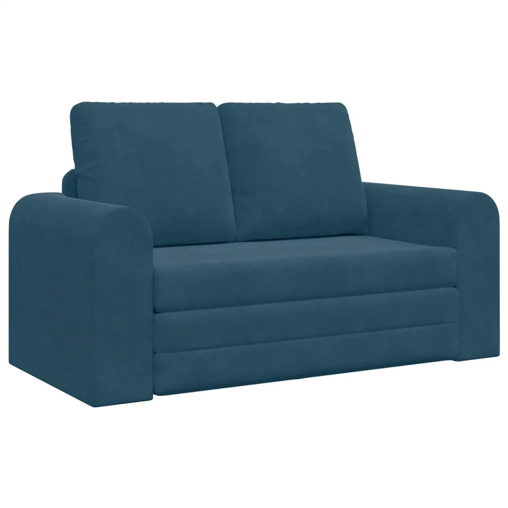 Divano letto | Sof¨¤ letto | Letto singolo Blu 148 x 71 x 83 cm Velluto