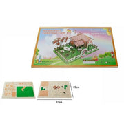 Trade Shop - Puzzle 3d Casa Campagna Legno Modellino Modellismo Collezione Gioco Bambini 07350 -