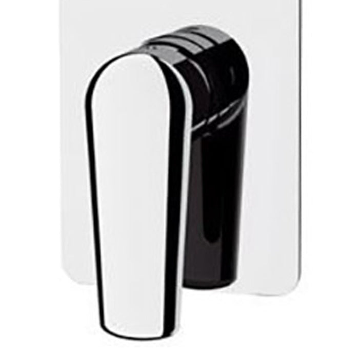 Miscelatore incasso vasca/doccia con deviatore a 3 posizioni su piastra unica serie vanity