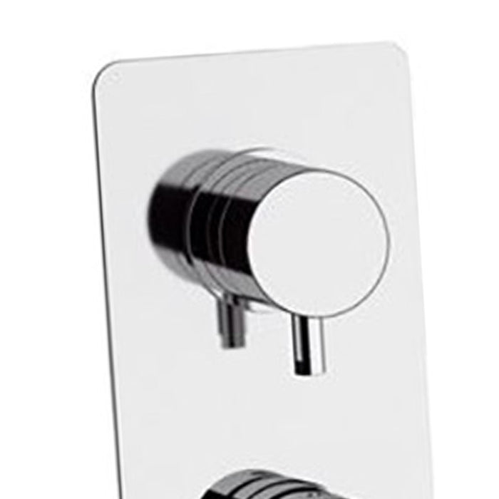 Miscelatore incasso vasca/doccia con deviatore a 3 posizioni su piastra unica serie vanity