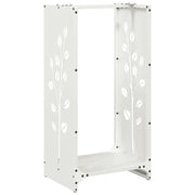 Rastrelliera per Legna da Ardere Bianca 40x30x80 cm CFW2918521