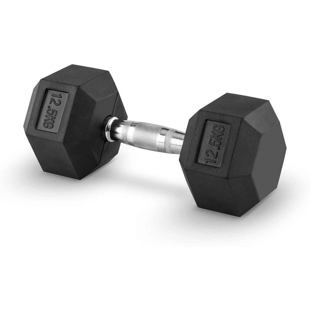 Trade Shop - Coppia Di Manubri In Vinile Da 12,5kg Ognuno Manubri Pesi Palestra Fitness Sport -