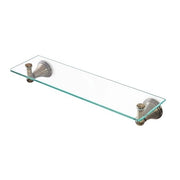Mensola in vetro 45 cm supporti con finitura bronzo Kit di fissaggio incluso Iris