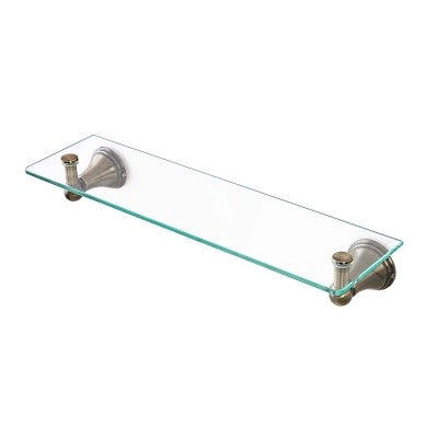 Mensola in vetro 45 cm supporti con finitura bronzo Kit di fissaggio incluso Iris