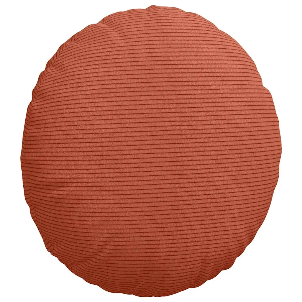 Cuscini per Seduta 2 pcs Rosso Arancio Ø 40 cm Tessuto in Cords 42014156
