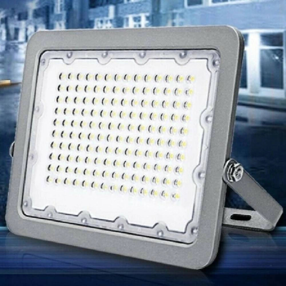 Trade Shop - Faro Led Proiettore 50w Per Esterno Grigio Ip65 Luce 6500k 4000k 3000k Fs50w -