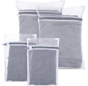 4 Set di Tasche da Lavoro in Mesh con Cerniera - 30 x 20 cm / 40 x 30 cm - Intimo / Sotto il Vestito / Calze - Poliestere Duraturo - Protezione contro la Discolorazione - Sacchetto per Lavatrice