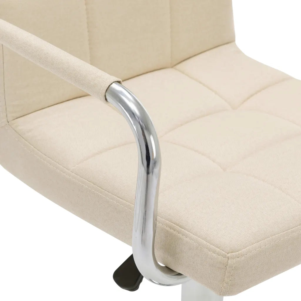Sedie da Bar 2 pz Crema in Tessuto  cod mxl 70354