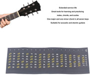 Etichette per tastiera - Stickers per chitarra - Note musicali - Adesivo forte - Idoneo per principianti - Decorazione - Pratico - Ideale per chitarre acustiche e elettriche