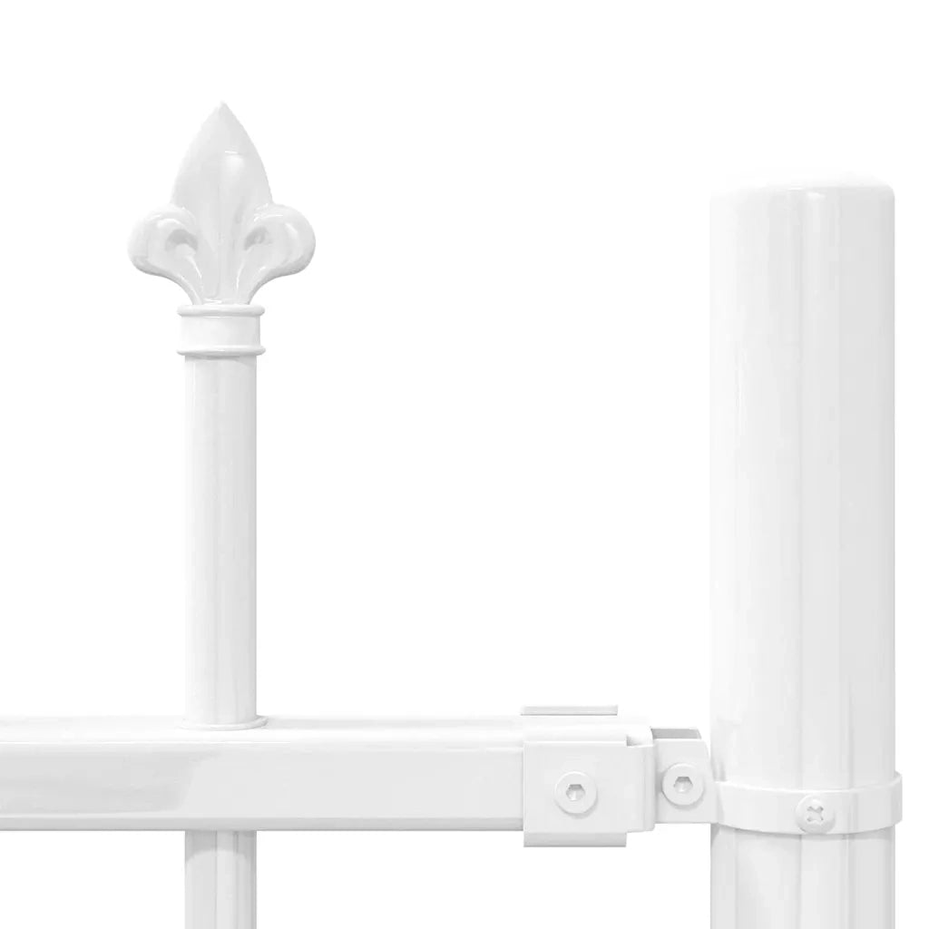 vidaXL Recinzione per Giardino Bianco 165 cm
