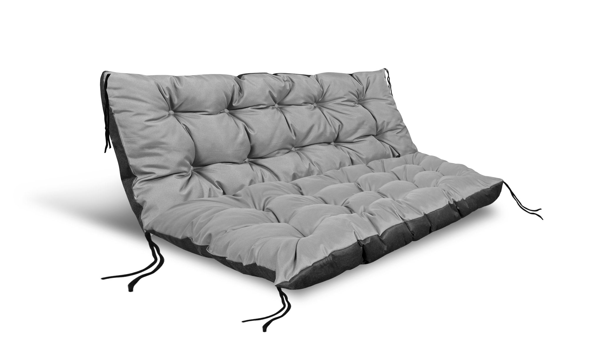 AIO FACTORY Cuscino da giardino impermeabile grigio 120x80 cm per panca in pallet