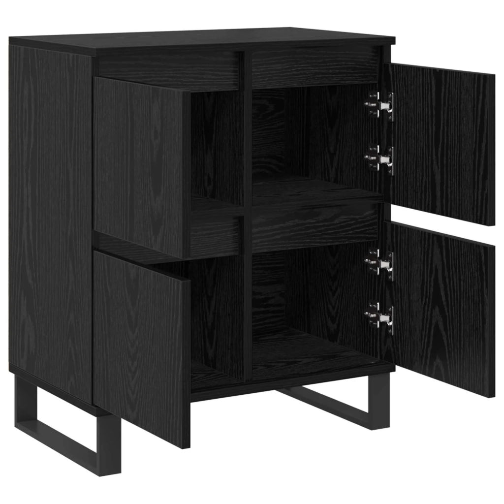 Credenza Rovere Nero 60 x 35 x 70 cm