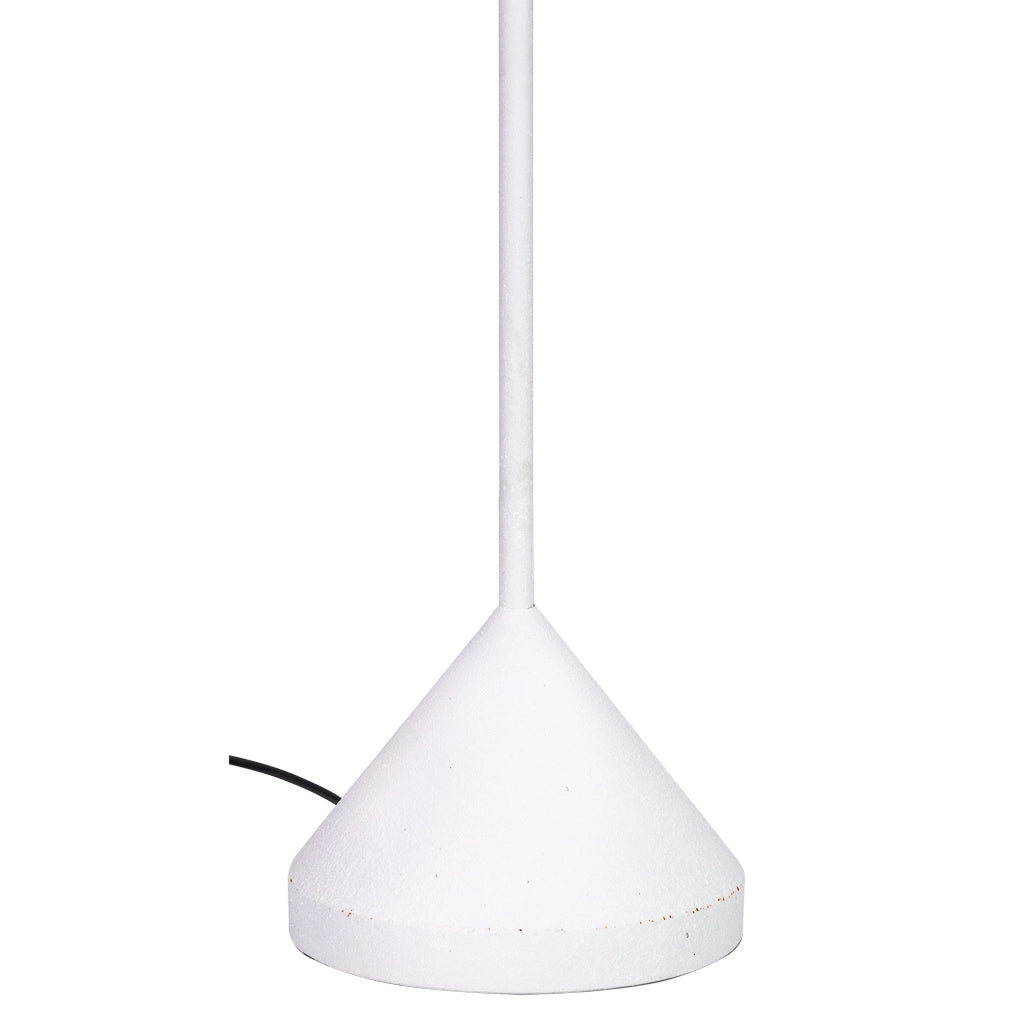 Fioriera con supporto in metallo bianco 25,5x25,5x48h cm