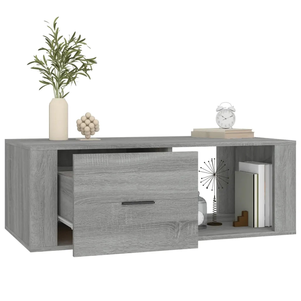 Tavolino Salotto Grigio Sonoma 100x50,5x35 cm Legno Multistrato 816542
