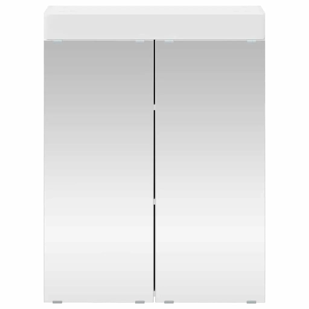 Mobiletto per specchio da bagno TULUM Bianco 60 x 16,5 x 78 cm