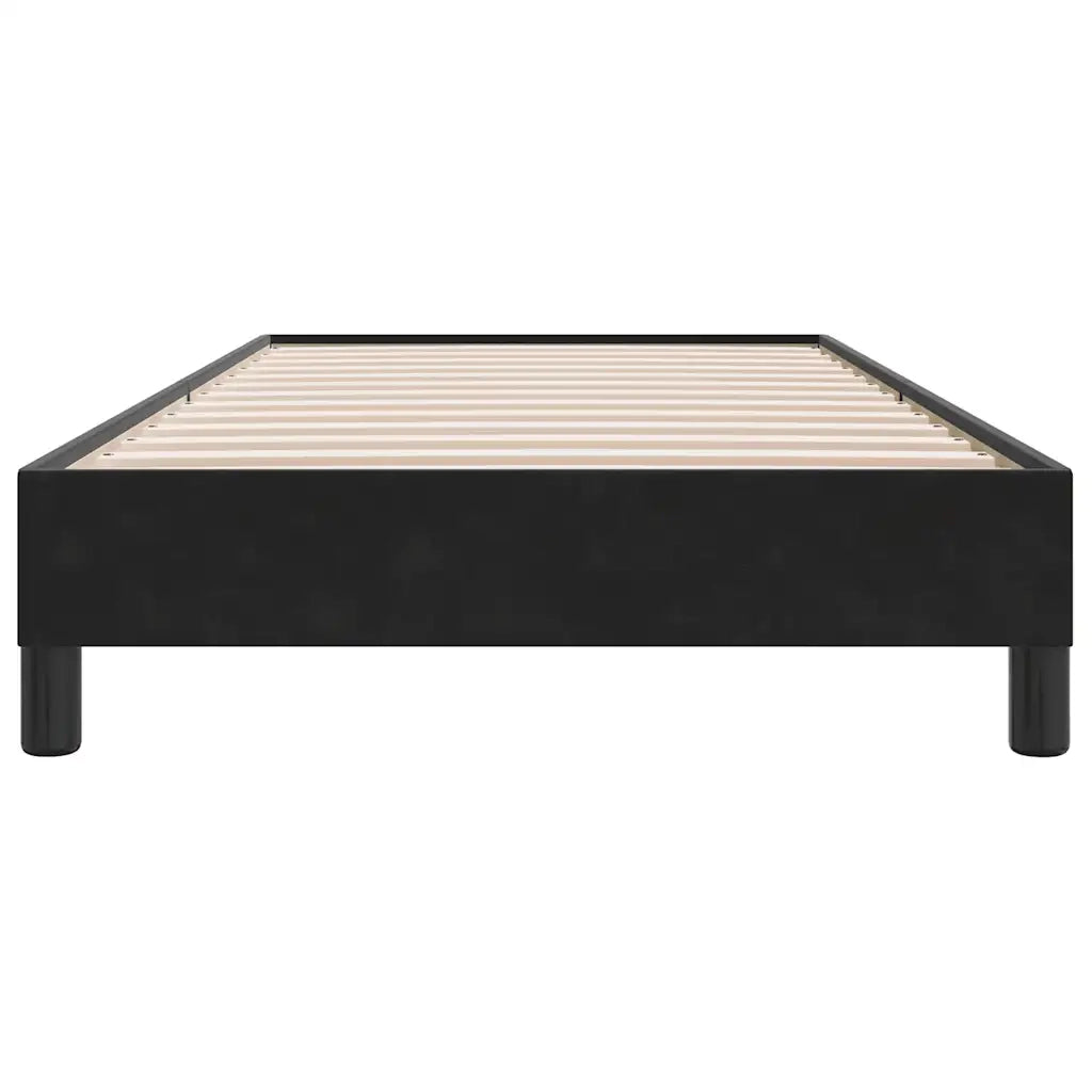 vidaXL Giroletto senza Materasso Nero 90x220 cm in Velluto