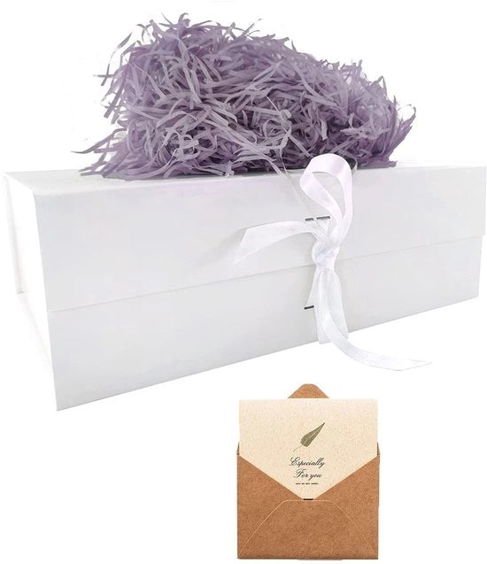 Scatola di regalo lussuosa 33x26x11cm - Scatola di regalo con coperchio magnetico - Scatola di regalo per matrimoni - compleanni - anniversari